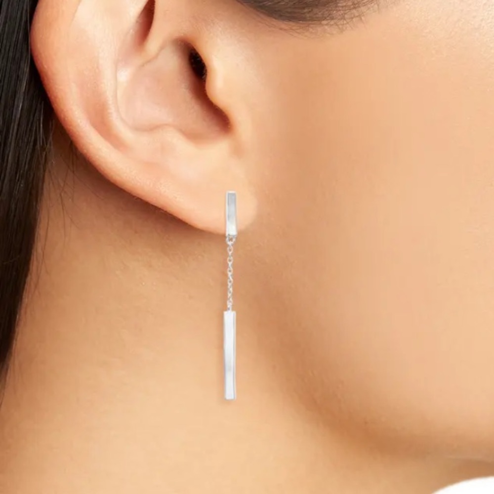 NWT Gorjana silver taner dangle earrings